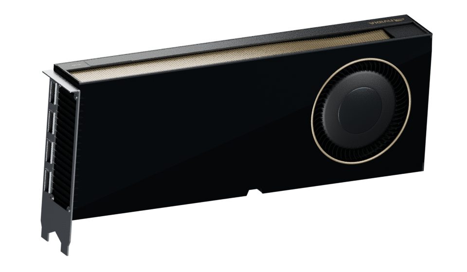 NVIDIA RTX 6000 Ada Generation — three-quarter reference illustration