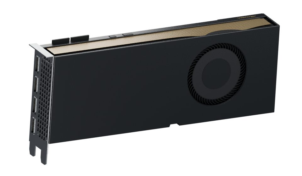 NVIDIA RTX A5500 — three-quarter reference illustration